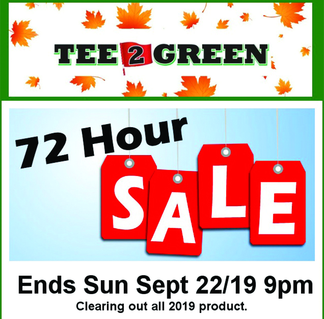 Tee 2 Green  72 Hour Flash Sale