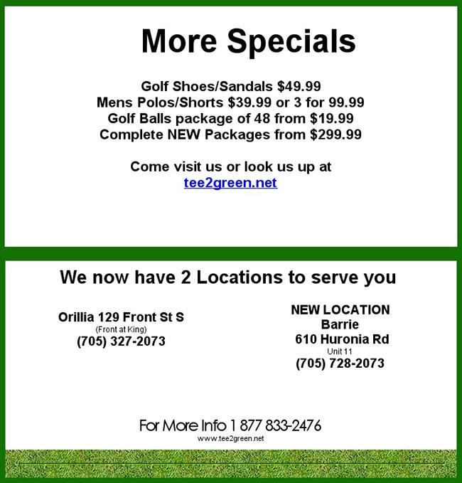 Tee 2 Green  72 Hour Flash Sale